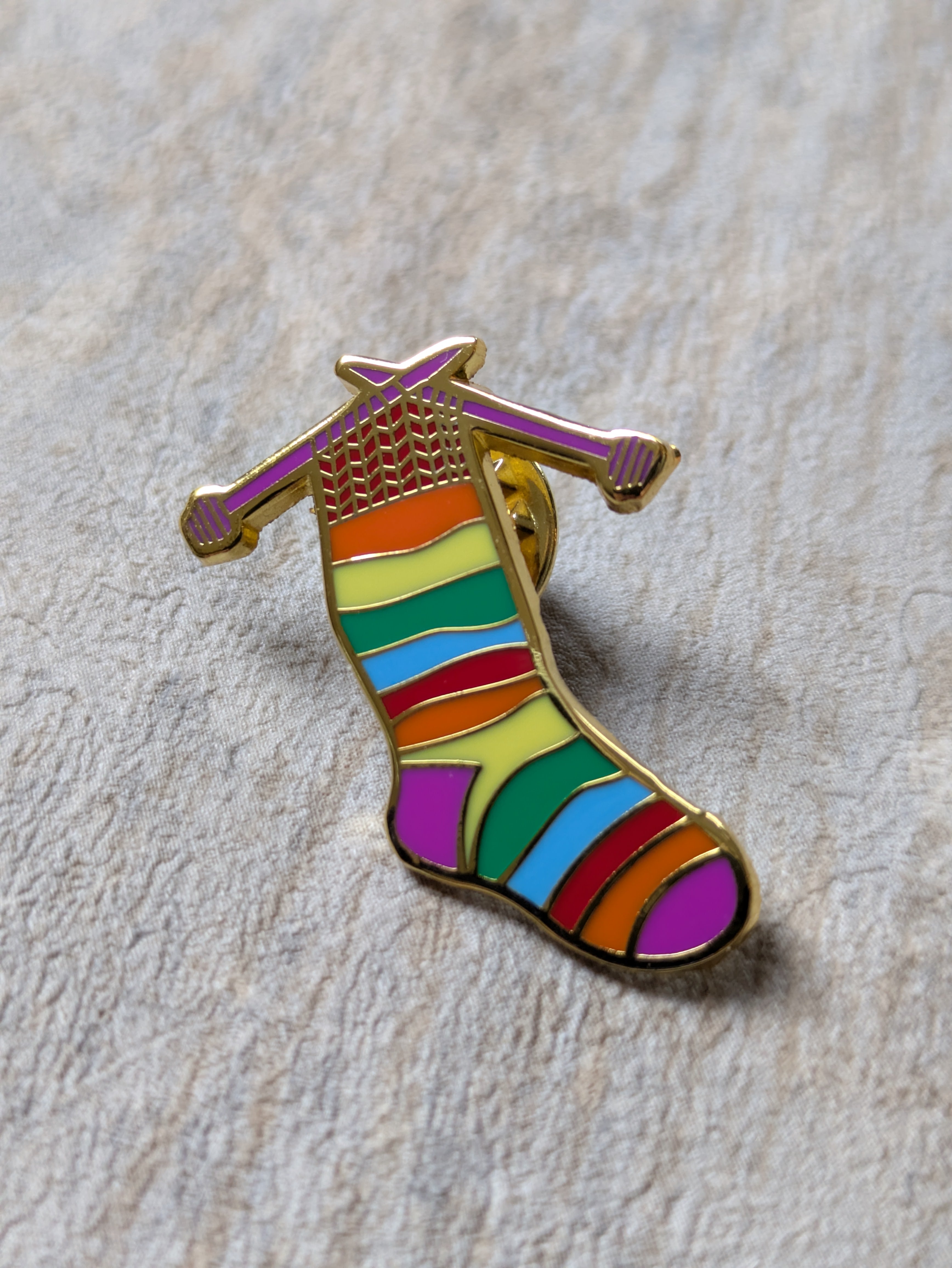 Sock Knitter's Pin