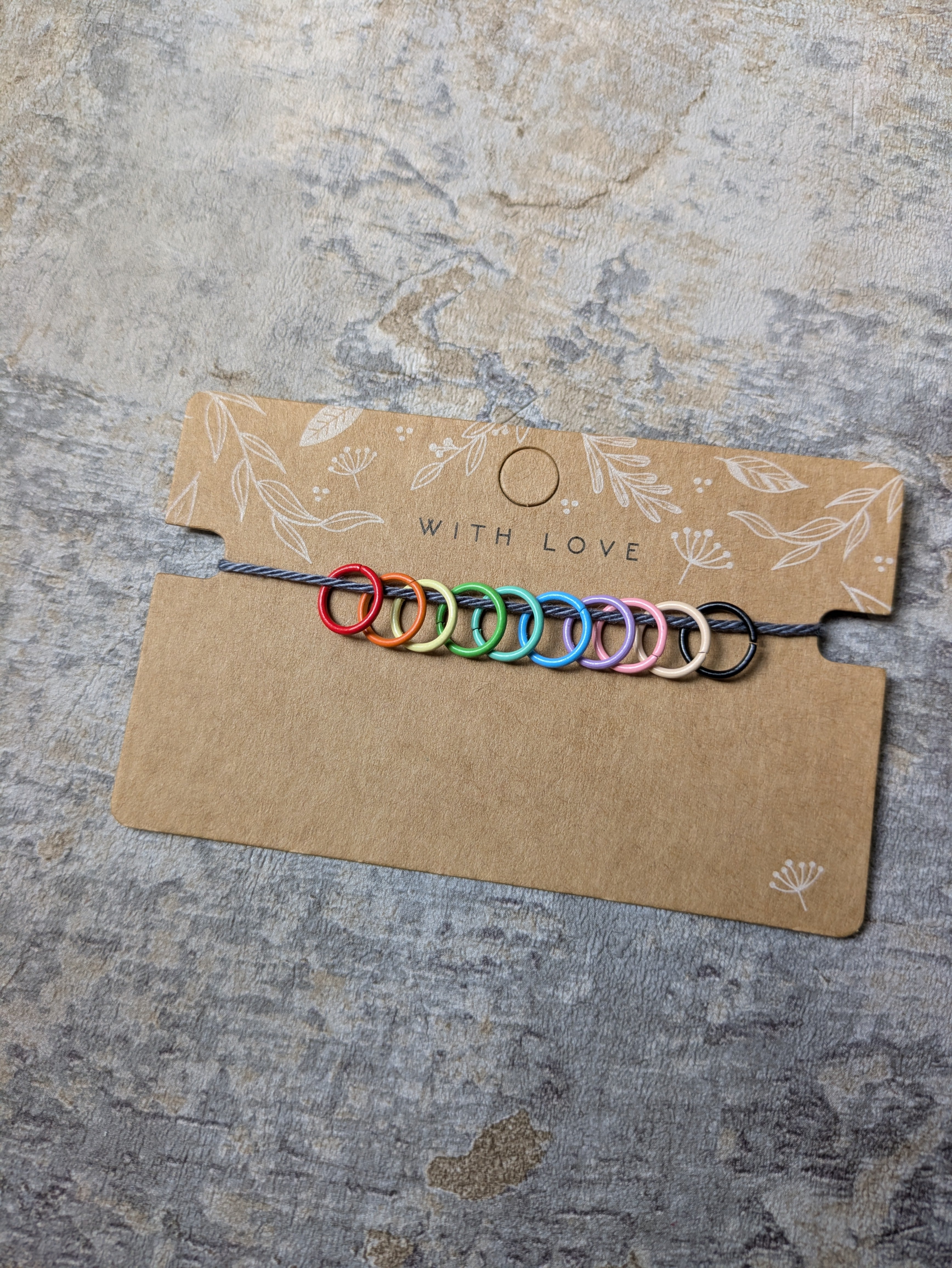 Small Circular Stitch Markers - Multicolored