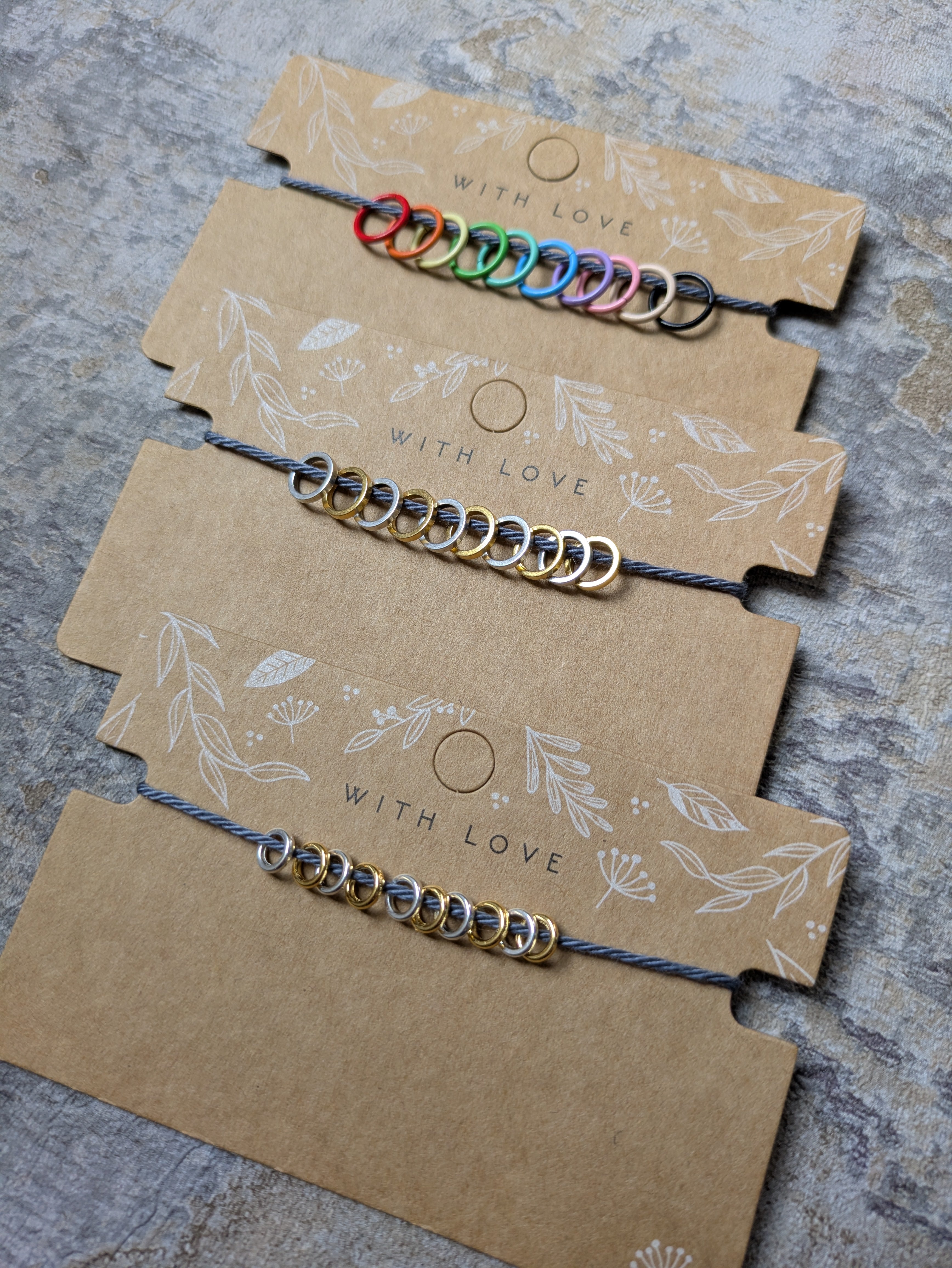 Small Circular Stitch Markers - Multicolored