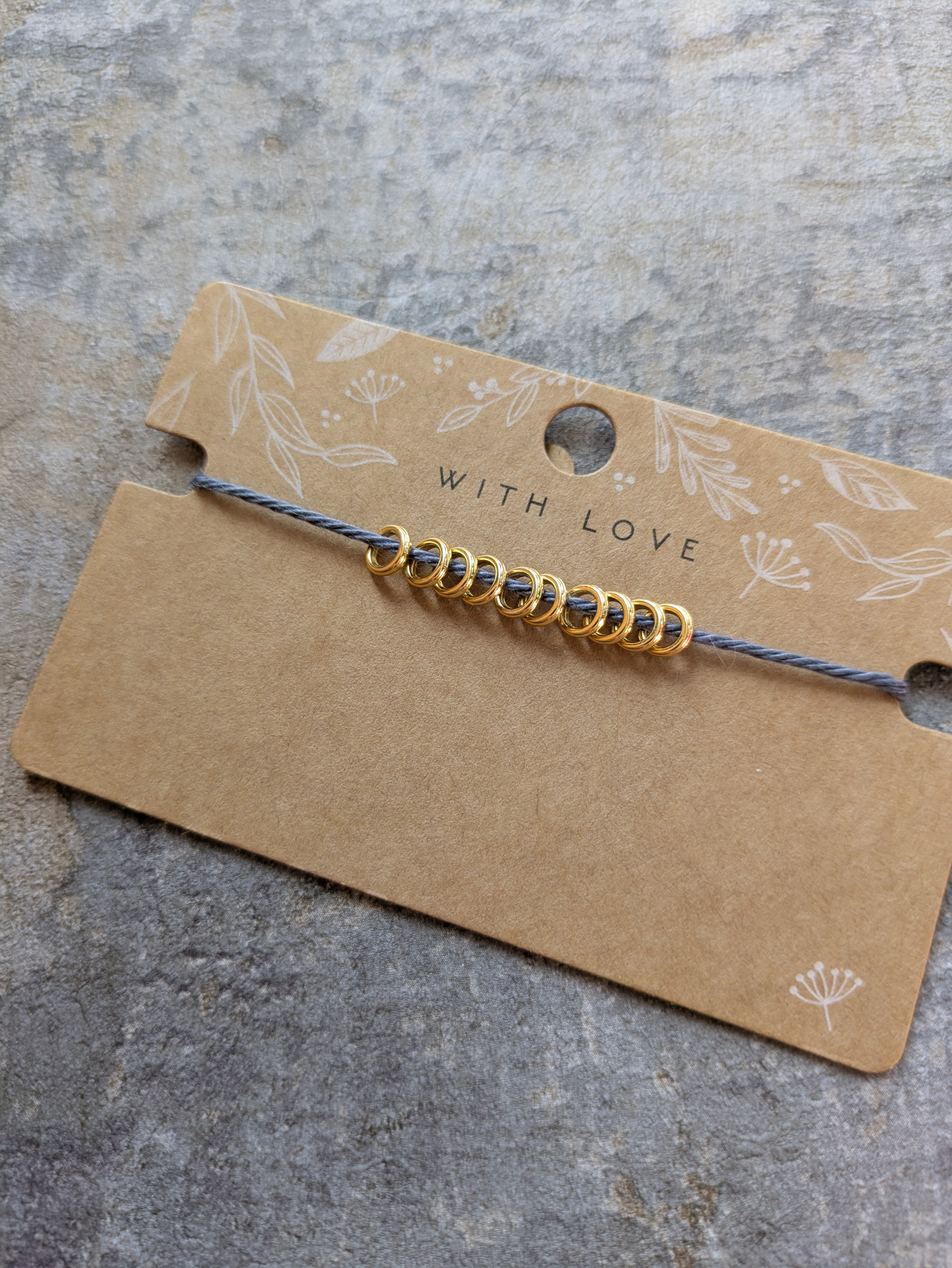Small Circular Stitch Markers - Silver & Gold