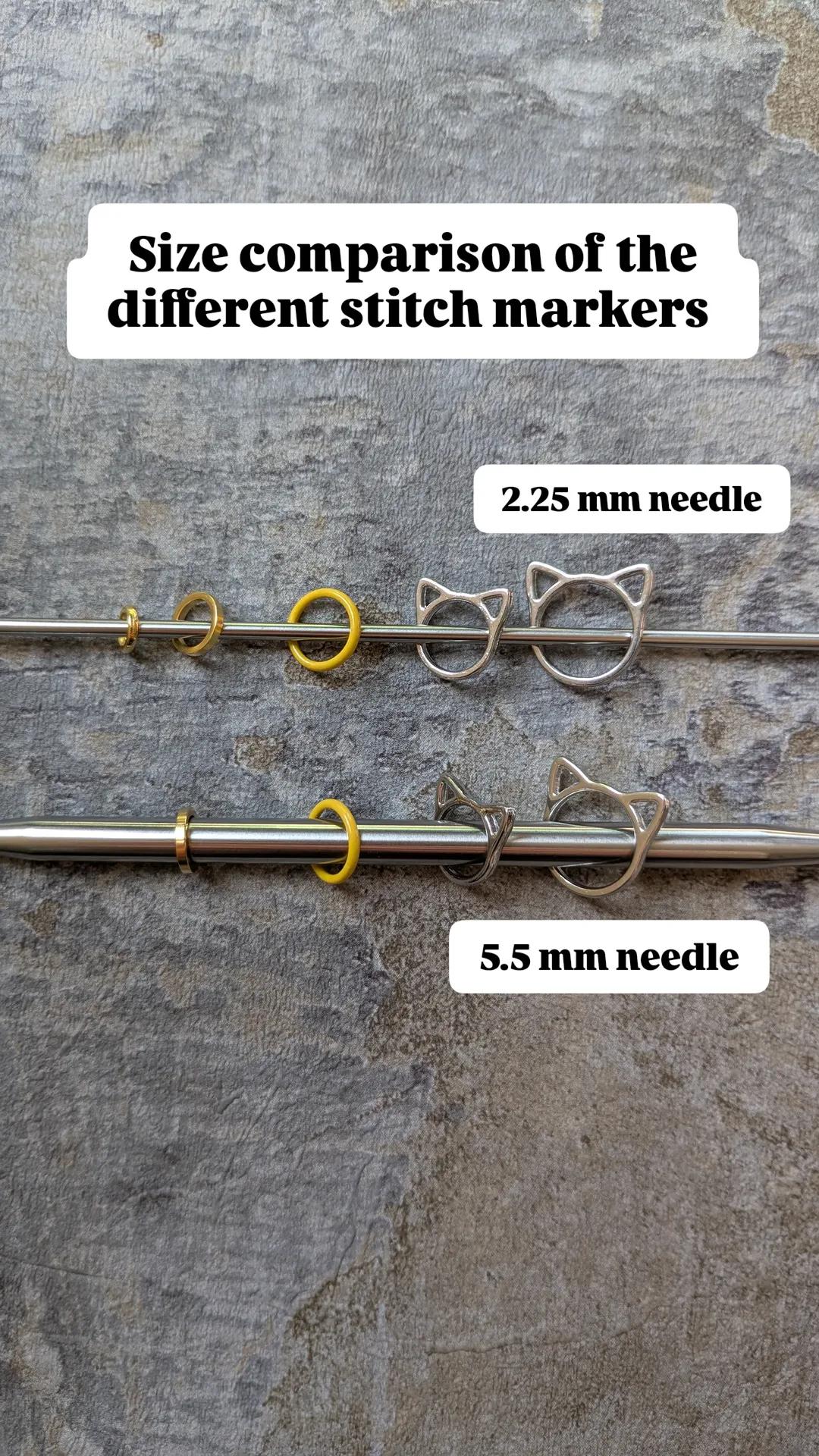Small Circular Stitch Markers - Multicolored
