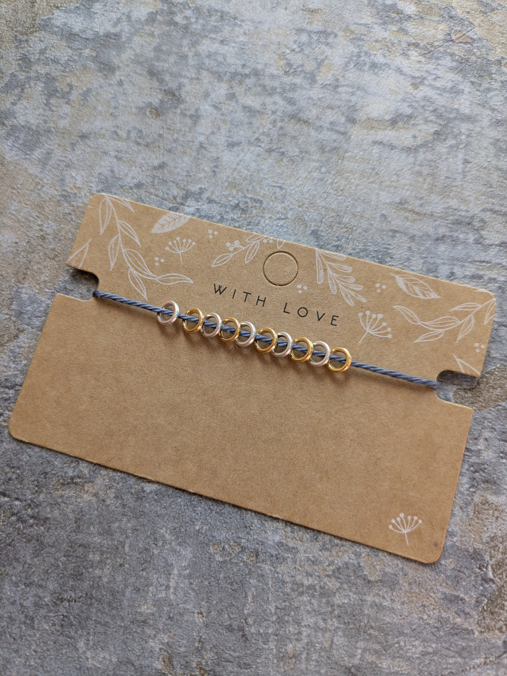 Small Circular Stitch Markers - Silver & Gold