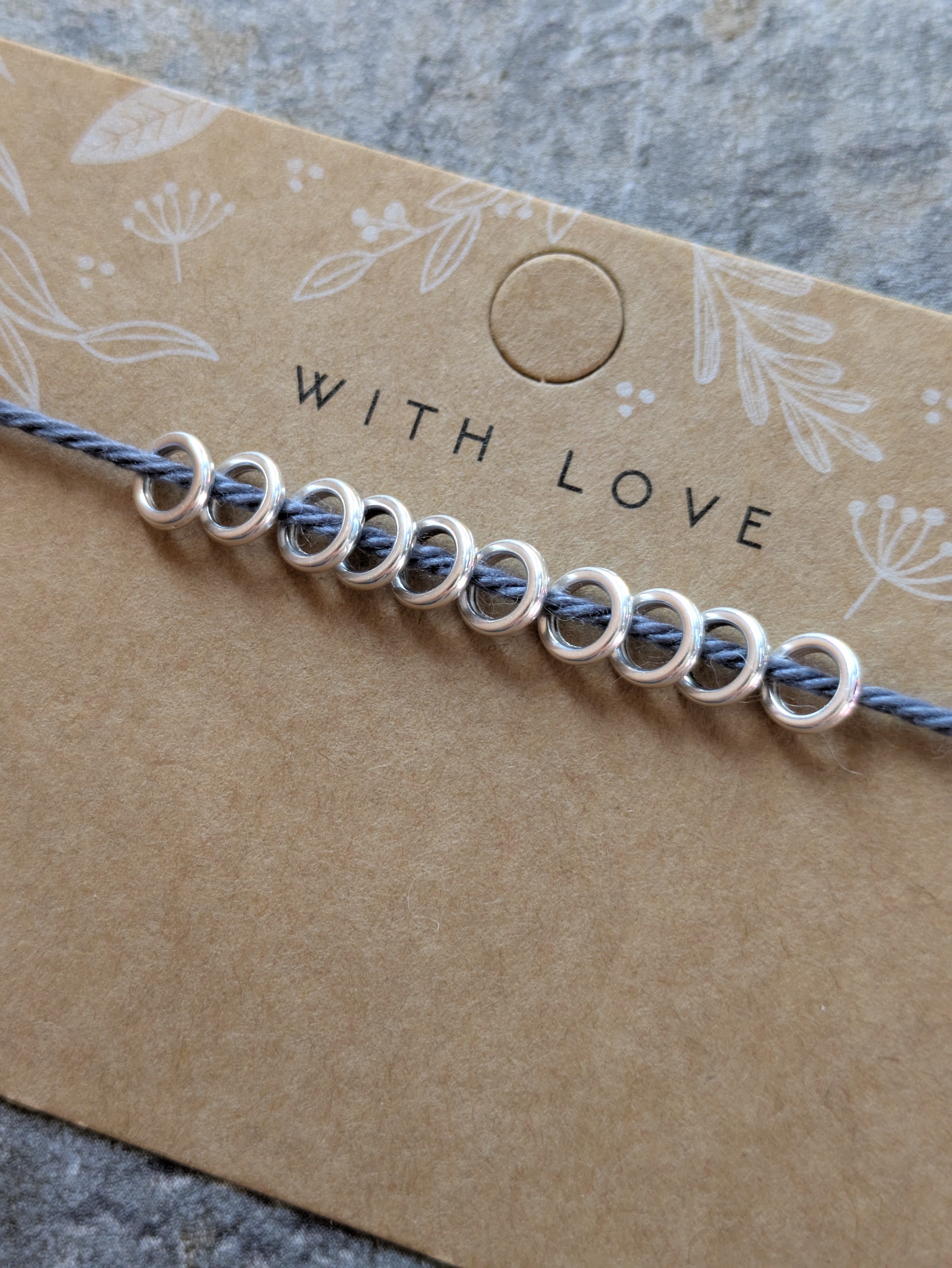 Small Circular Stitch Markers - Silver & Gold