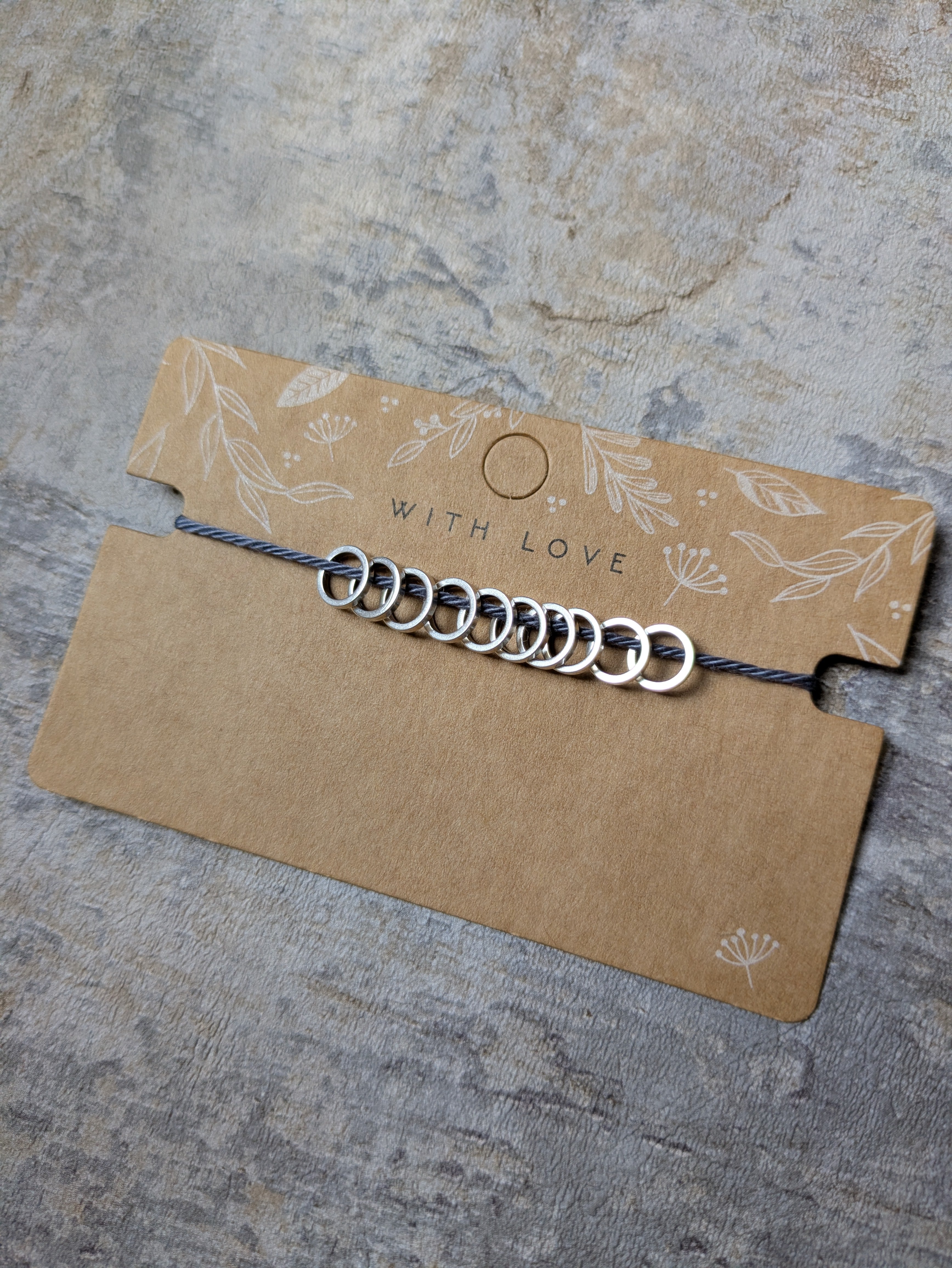 Small Circular Stitch Markers - Silver & Gold