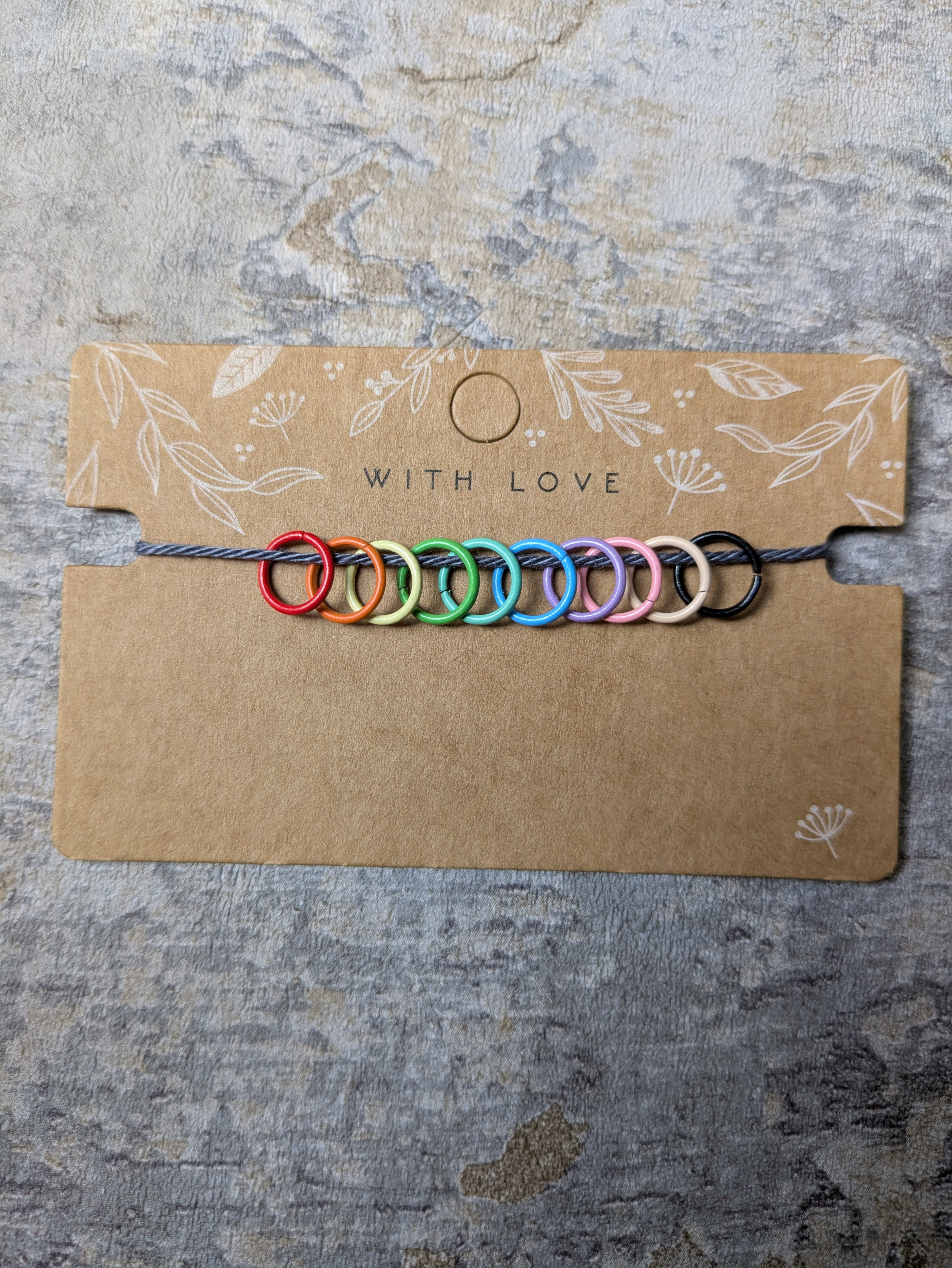 Small Circular Stitch Markers - Multicolored