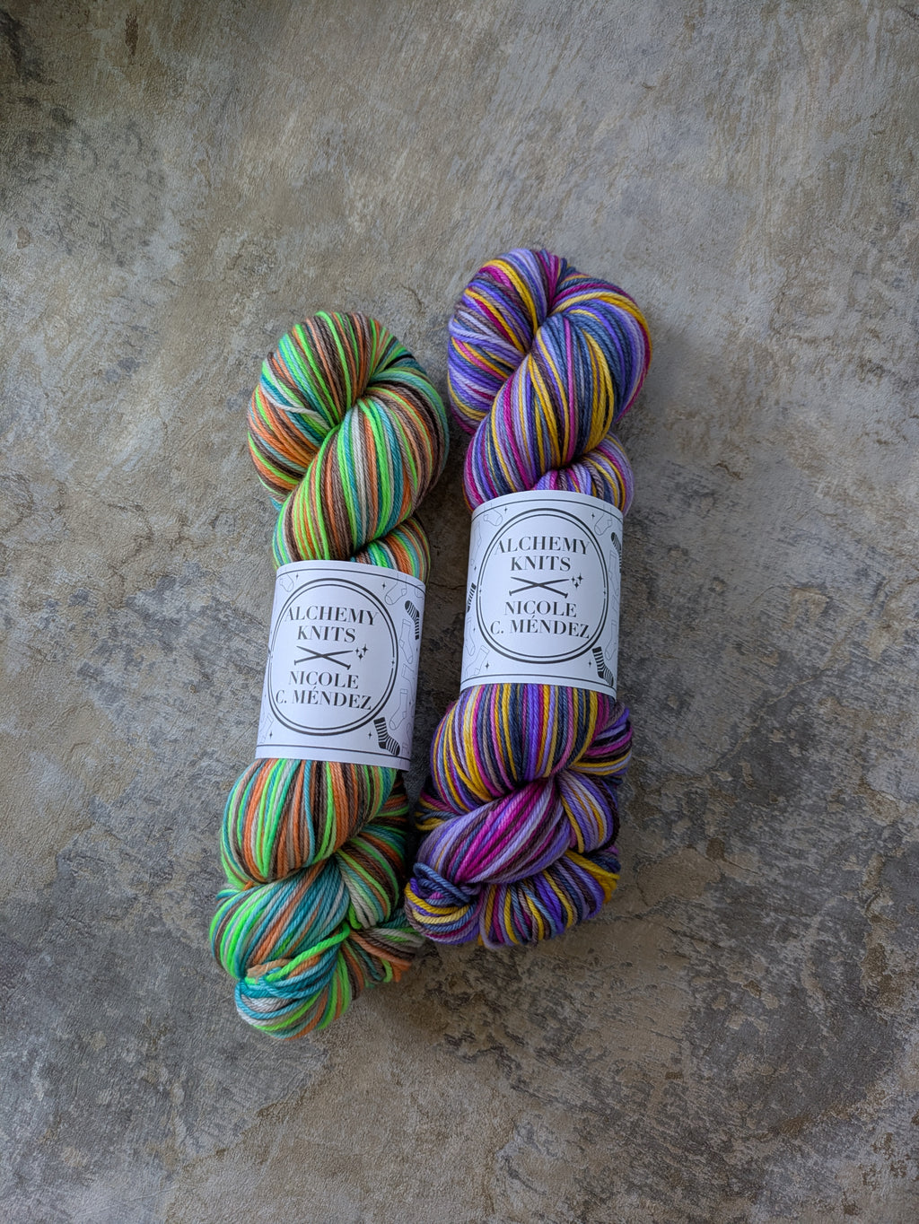 Self-Striping Sock Yarn - Alchemy (dyed by Nicole C. Méndez)