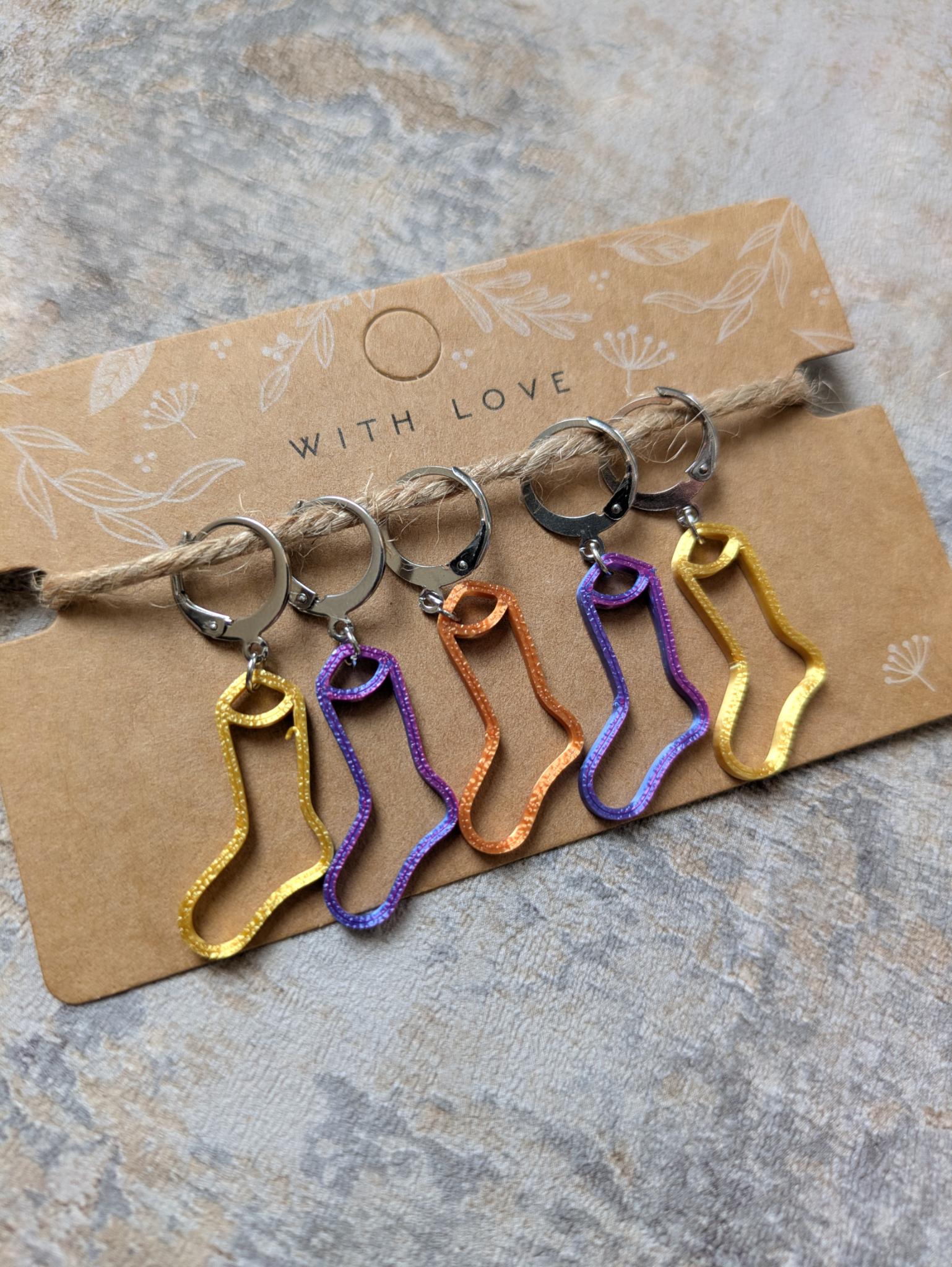 Sock Stitch Markers - Sparkle