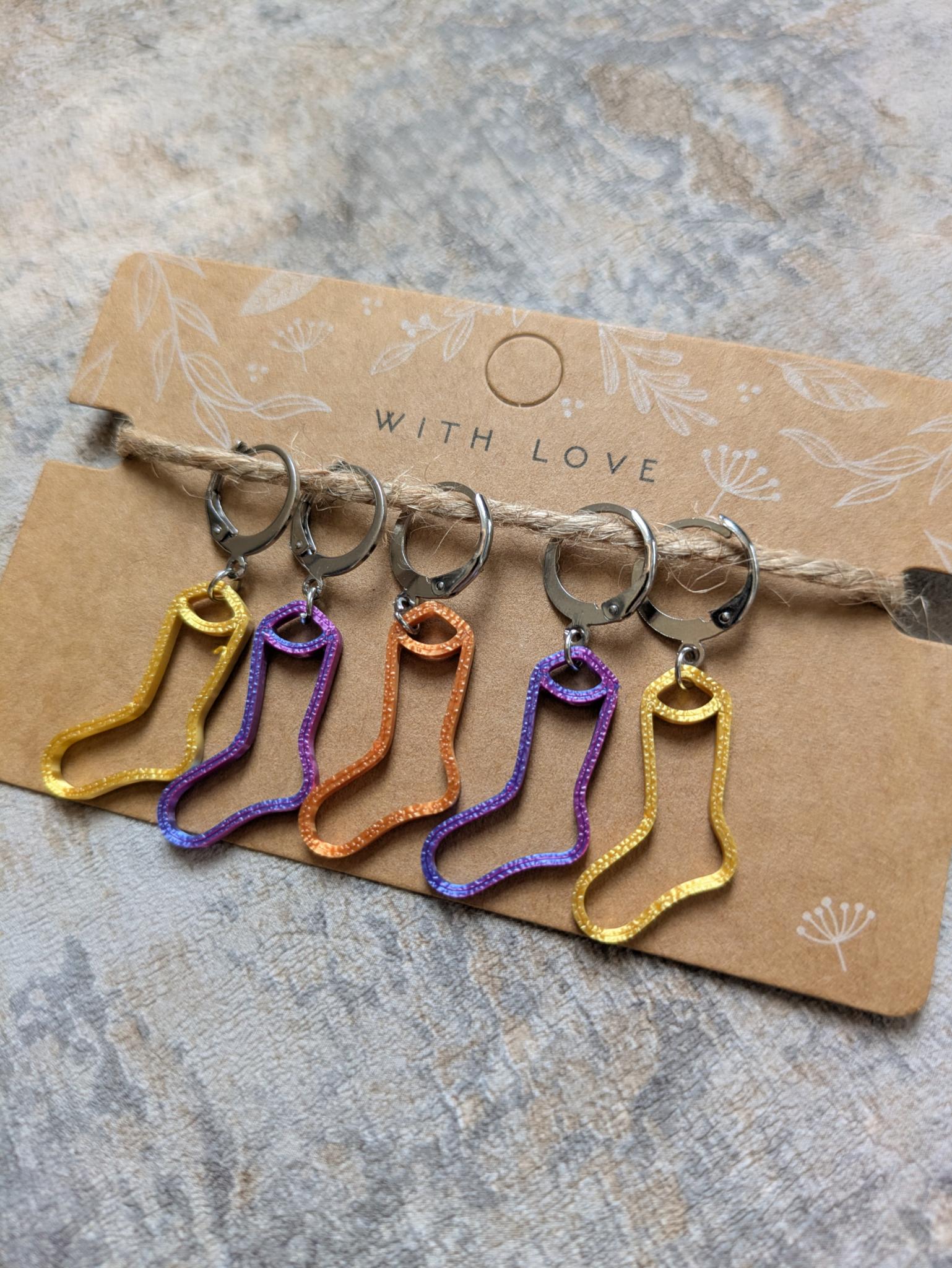 Sock Stitch Markers - Sparkle
