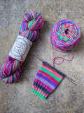 Self-Striping Sock Yarn - Elixir (dyed by Nicole C. Méndez)