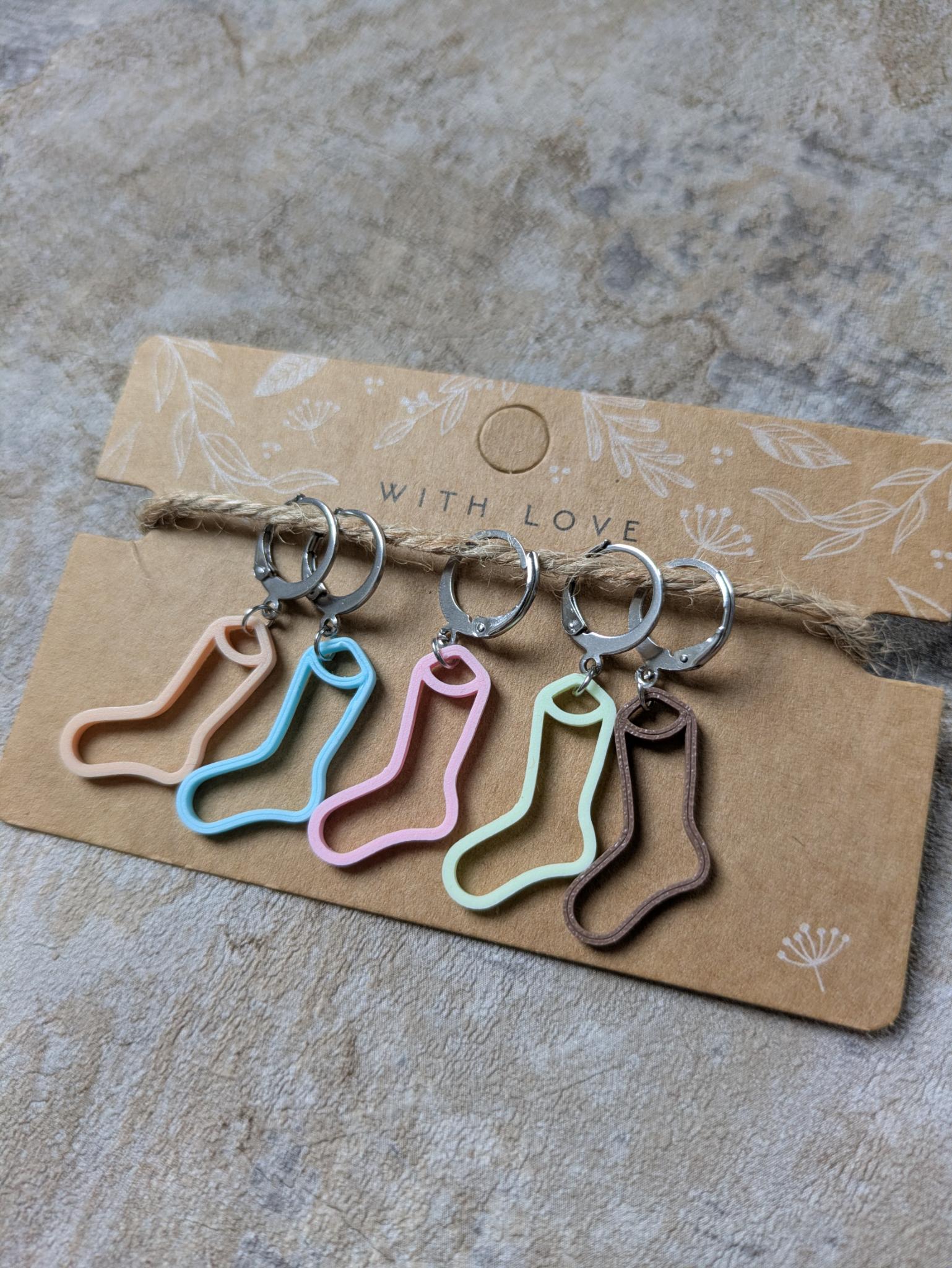 Sock Stitch Markers - Pastel