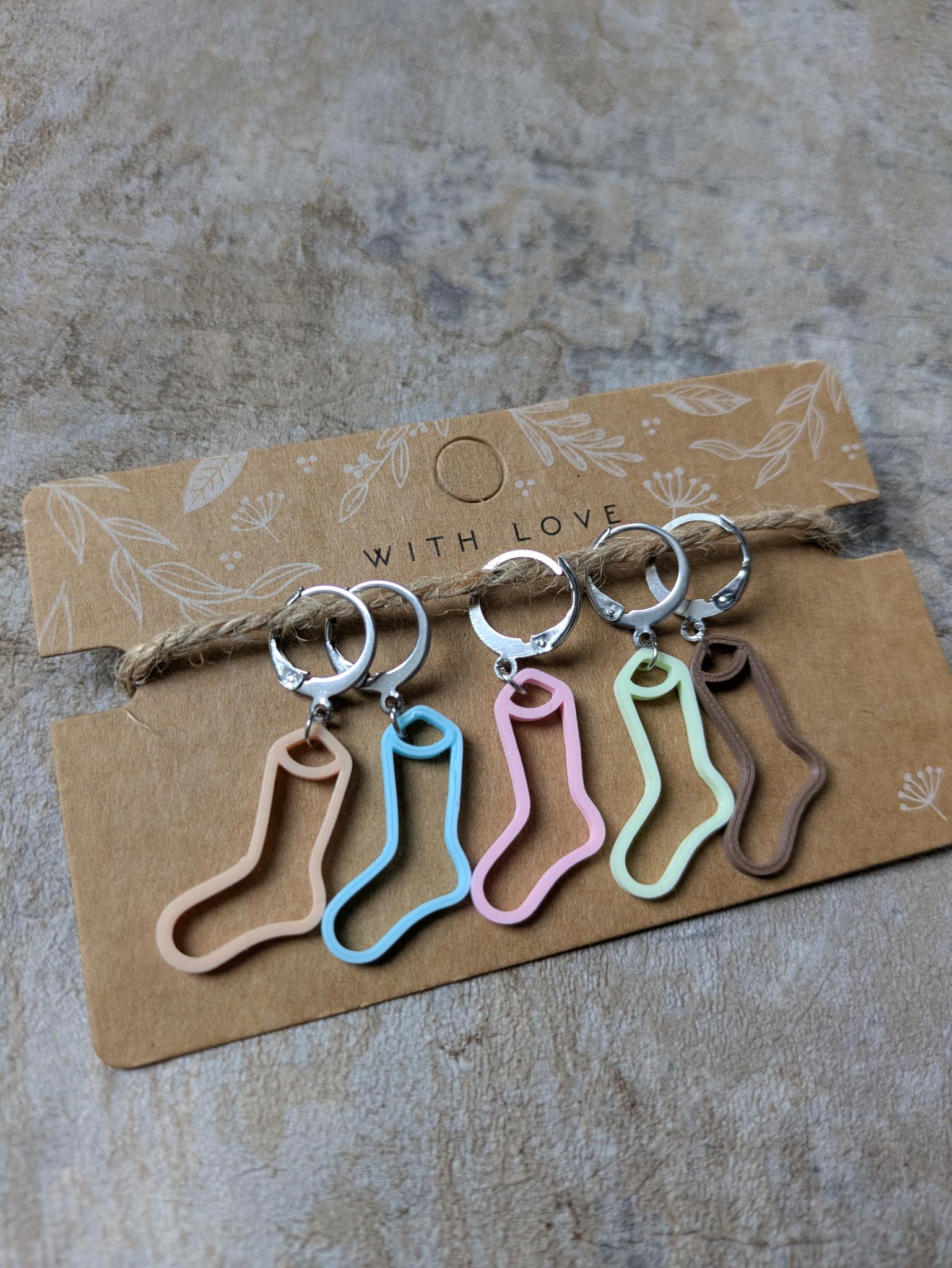Sock Stitch Markers - Pastel